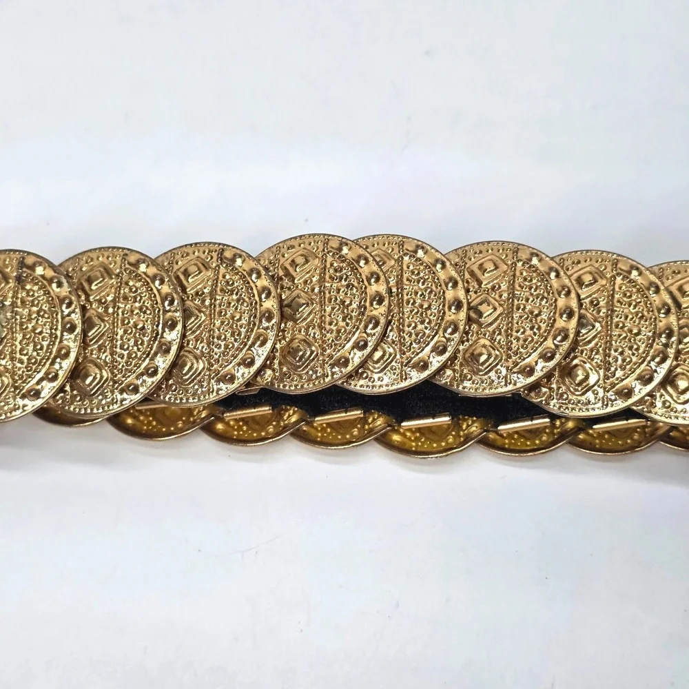 Vintage Gold Charm Belt Coin Women 24